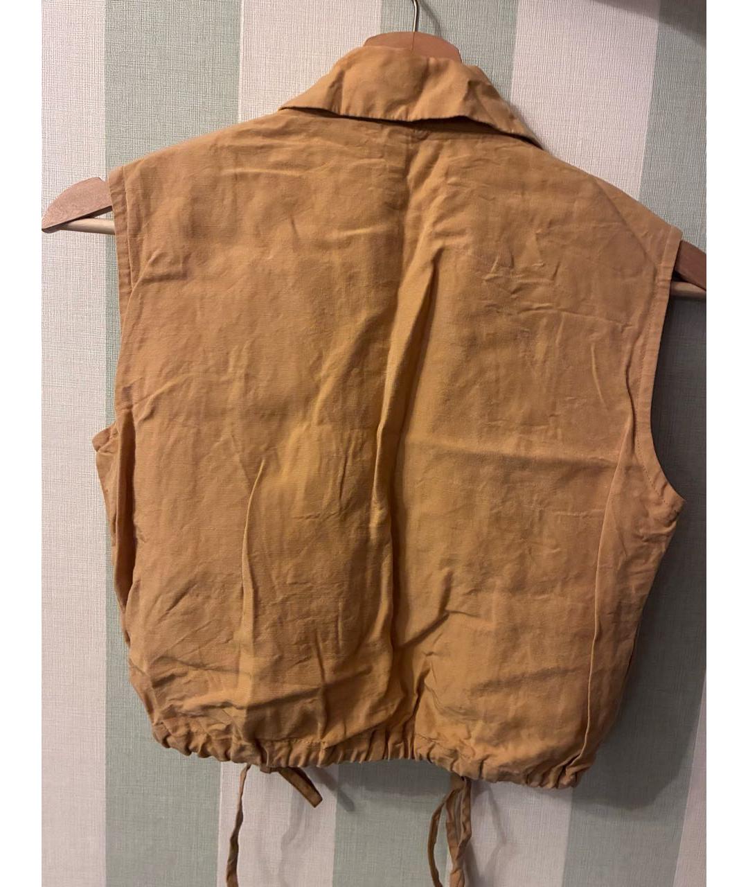 12 STOREEZ Горчичный льняной жилет, фото 8