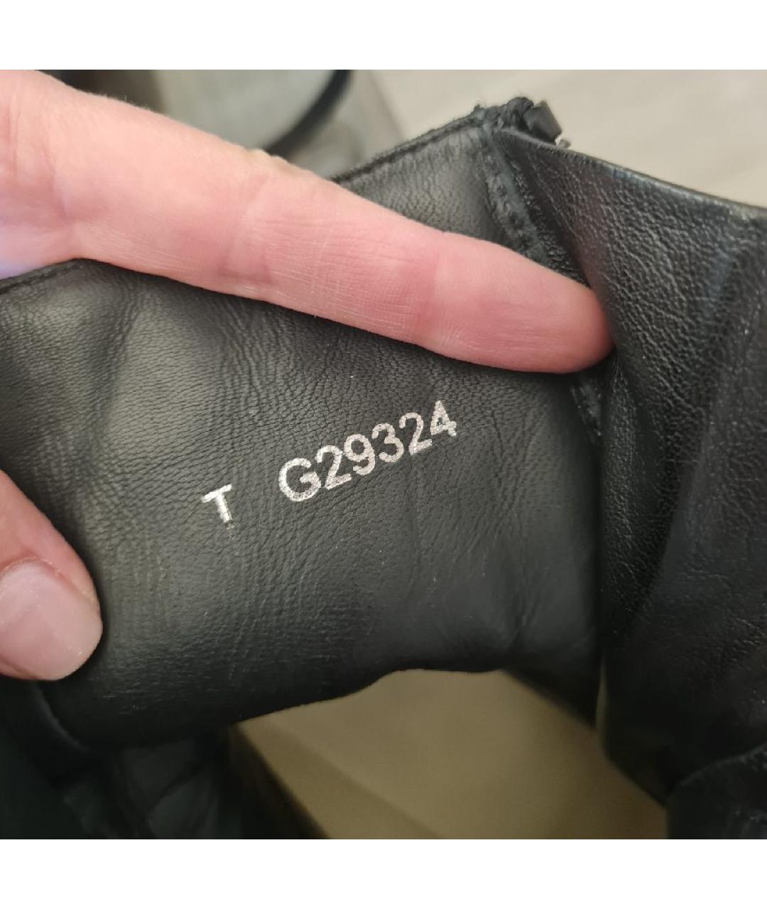 CHANEL Черные кожаные ботинки, фото 7