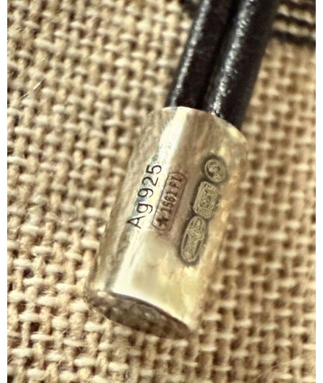 GUCCI Черный серебряный браслет, фото 7