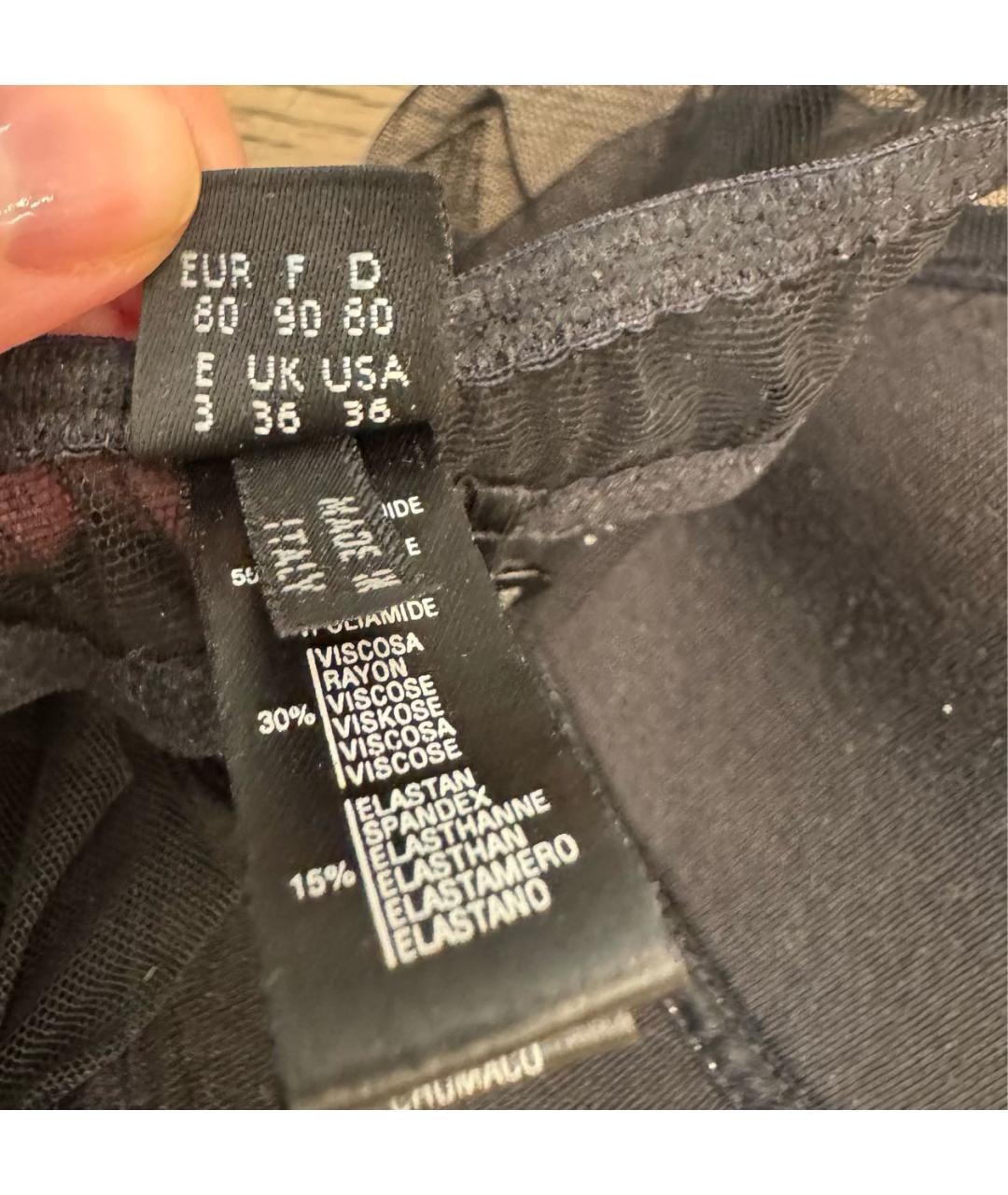 LA PERLA Черная пижамы и сорочки, фото 5