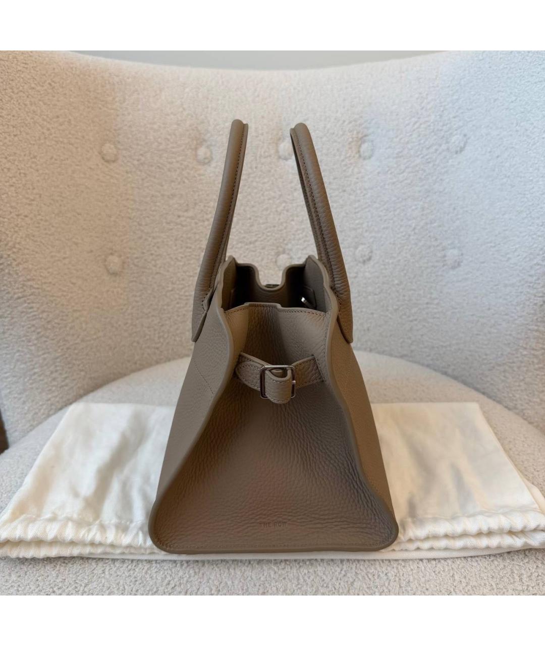 THE ROW Бежевая кожаная сумка через плечо, фото 3