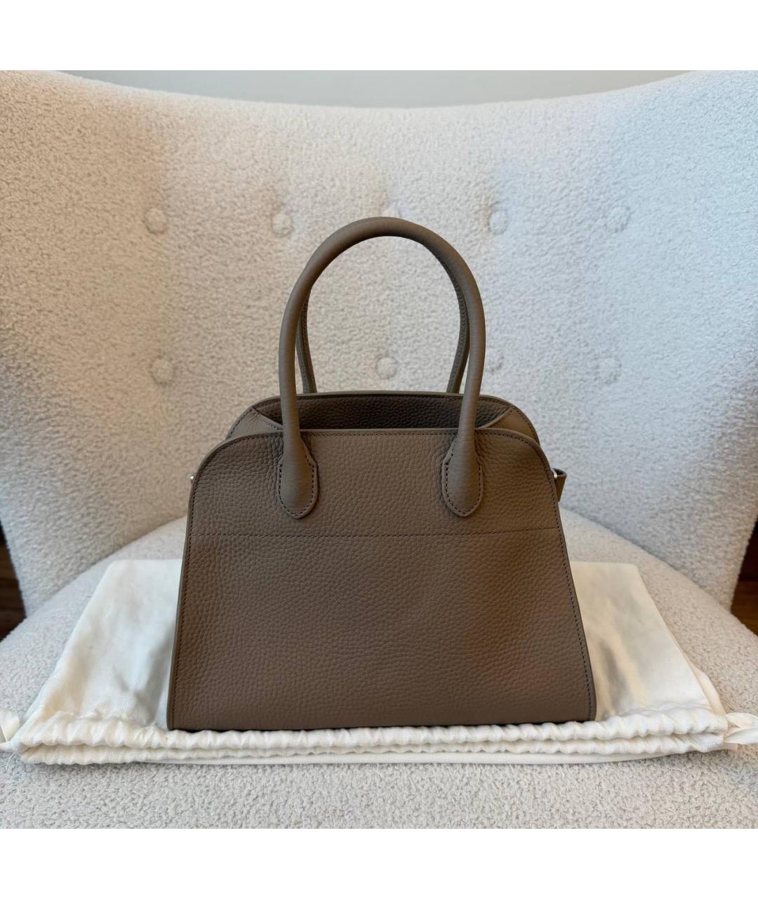 THE ROW Бежевая кожаная сумка через плечо, фото 2