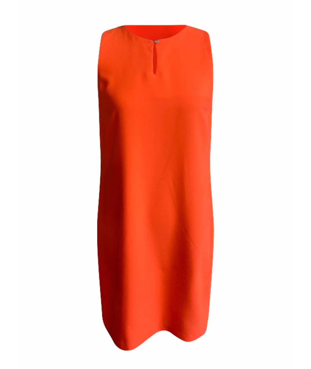 RALPH LAUREN Оранжевое полиэстеровое повседневное платье, фото 1