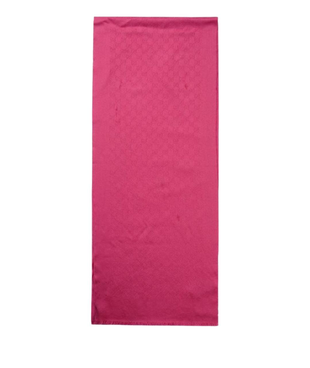 GUCCI Фуксия шерстяной шарф, фото 1