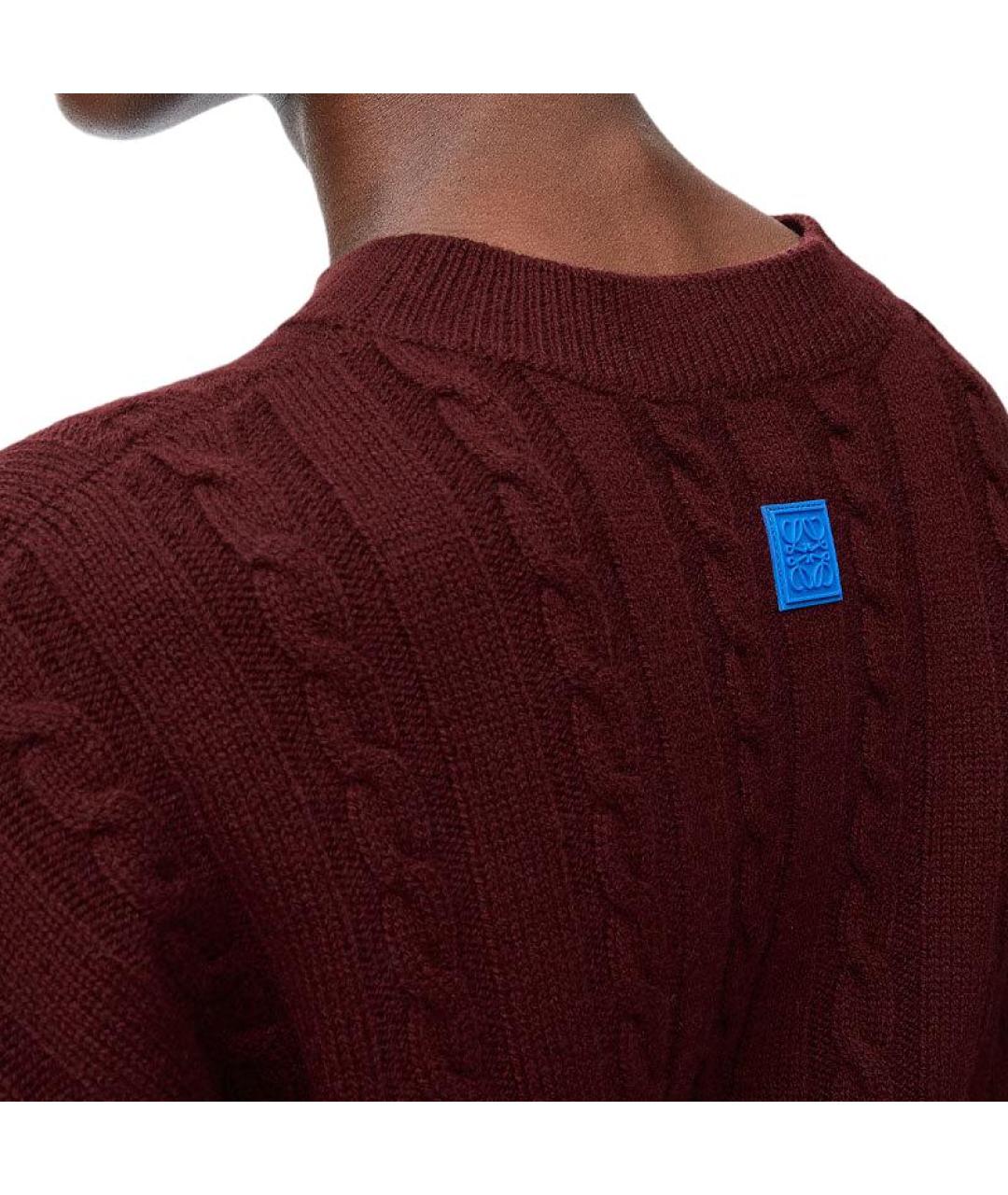 LOEWE Коричневый шерстяной джемпер / свитер, фото 5