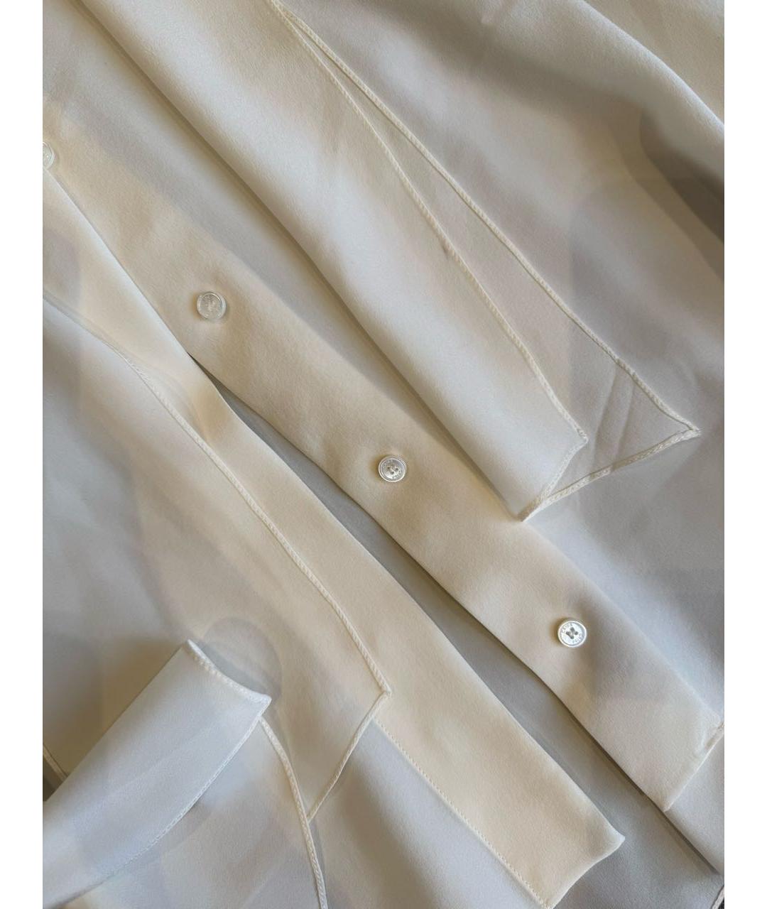 CHLOE Белая шелковая блузы, фото 4