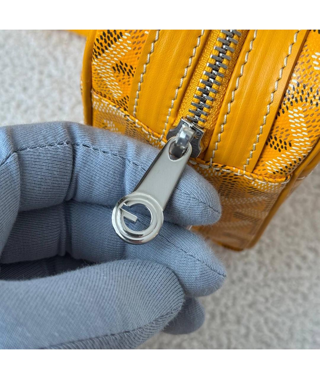 GOYARD Желтая сумка на плечо, фото 4