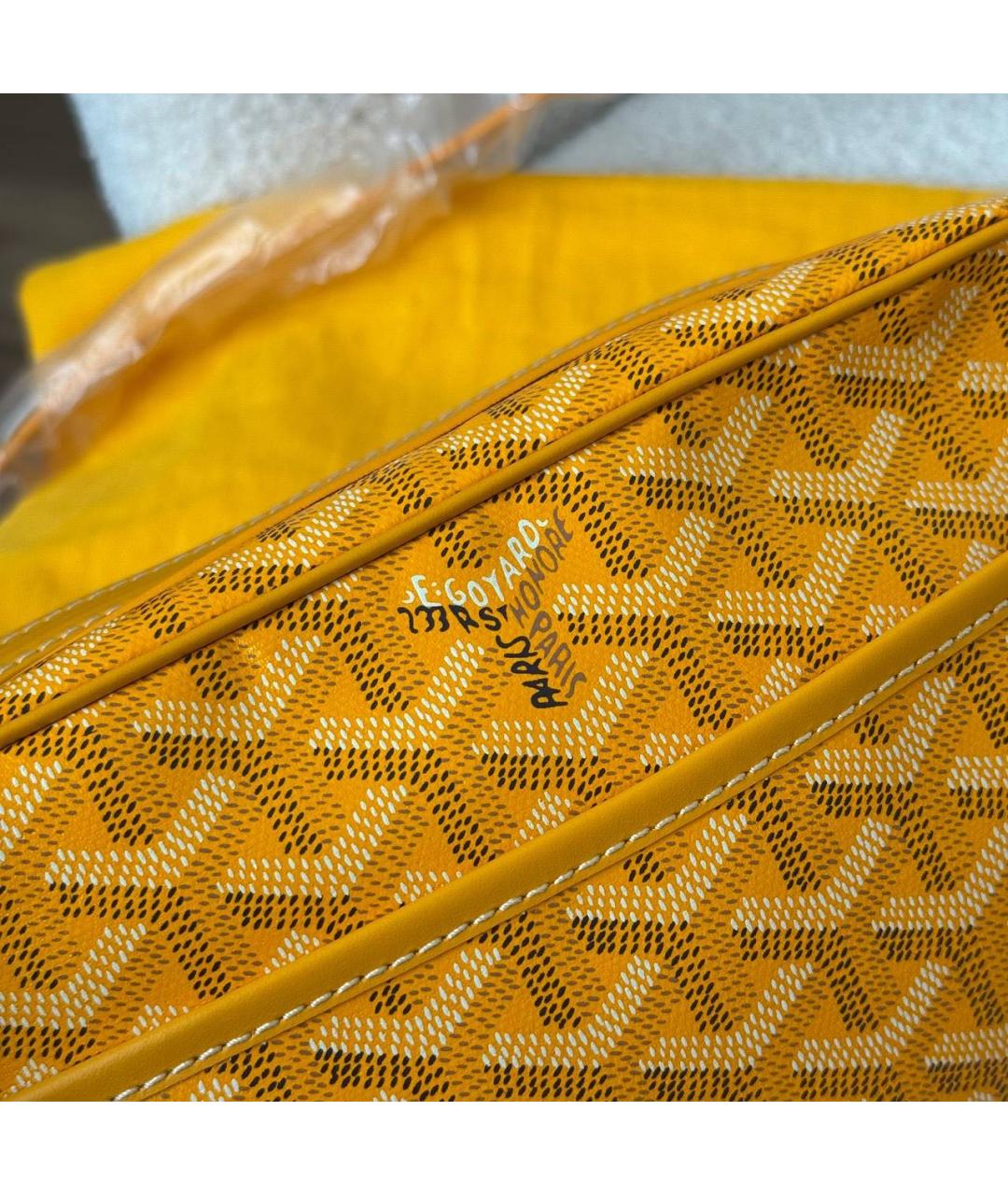 GOYARD Желтая сумка на плечо, фото 6