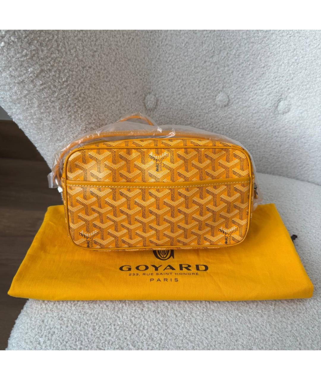 GOYARD Желтая сумка на плечо, фото 2