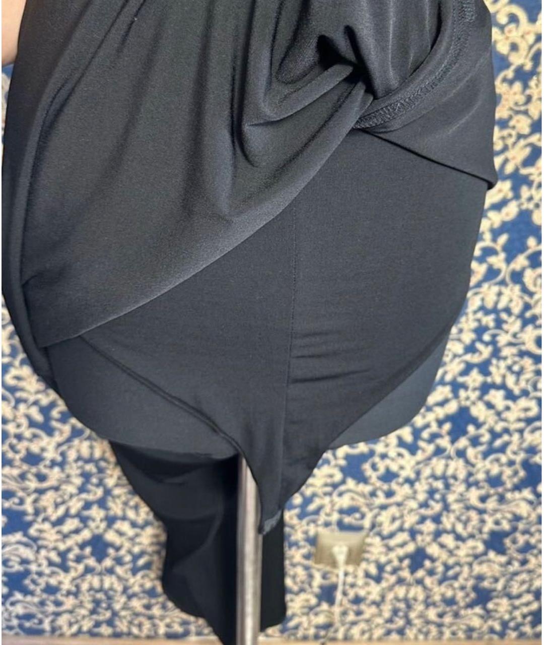 RALPH LAUREN Черное полиэстеровое вечернее платье, фото 4