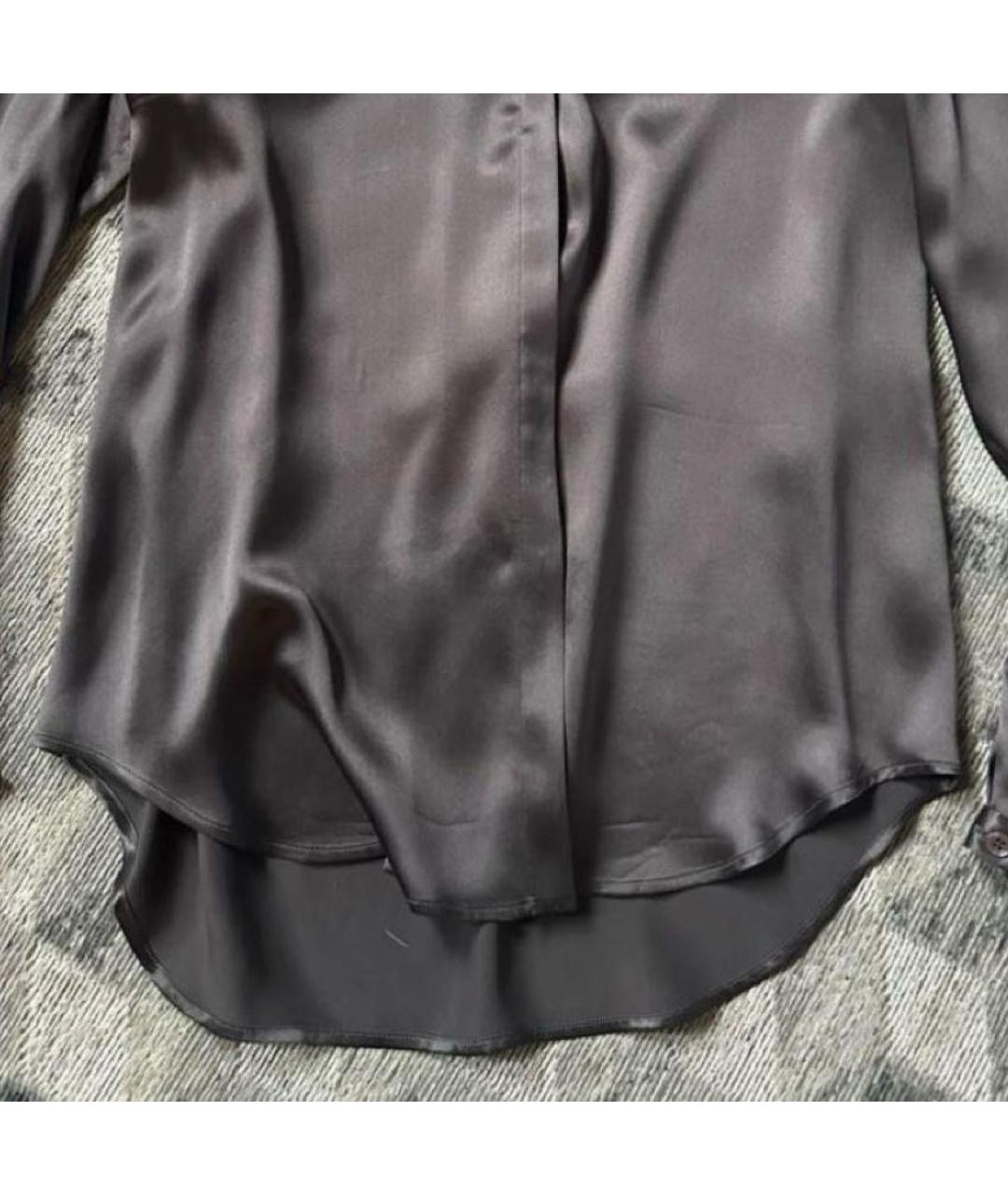 ETRO Коричневая шелковая блузы, фото 8