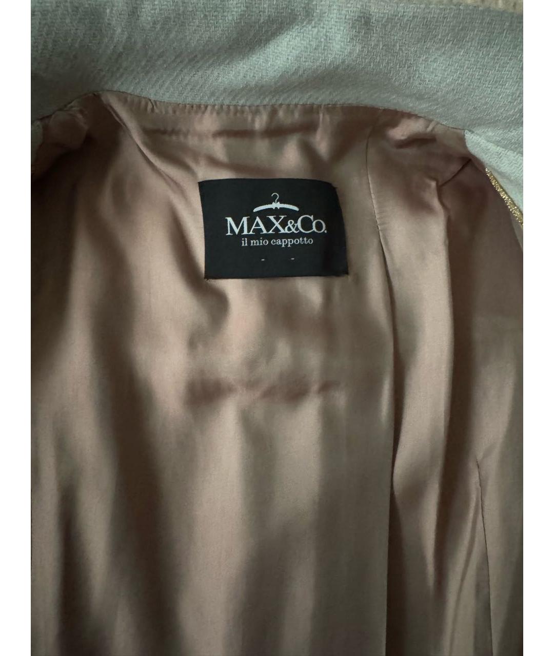 MAX&CO Голубое шерстяное пальто, фото 5