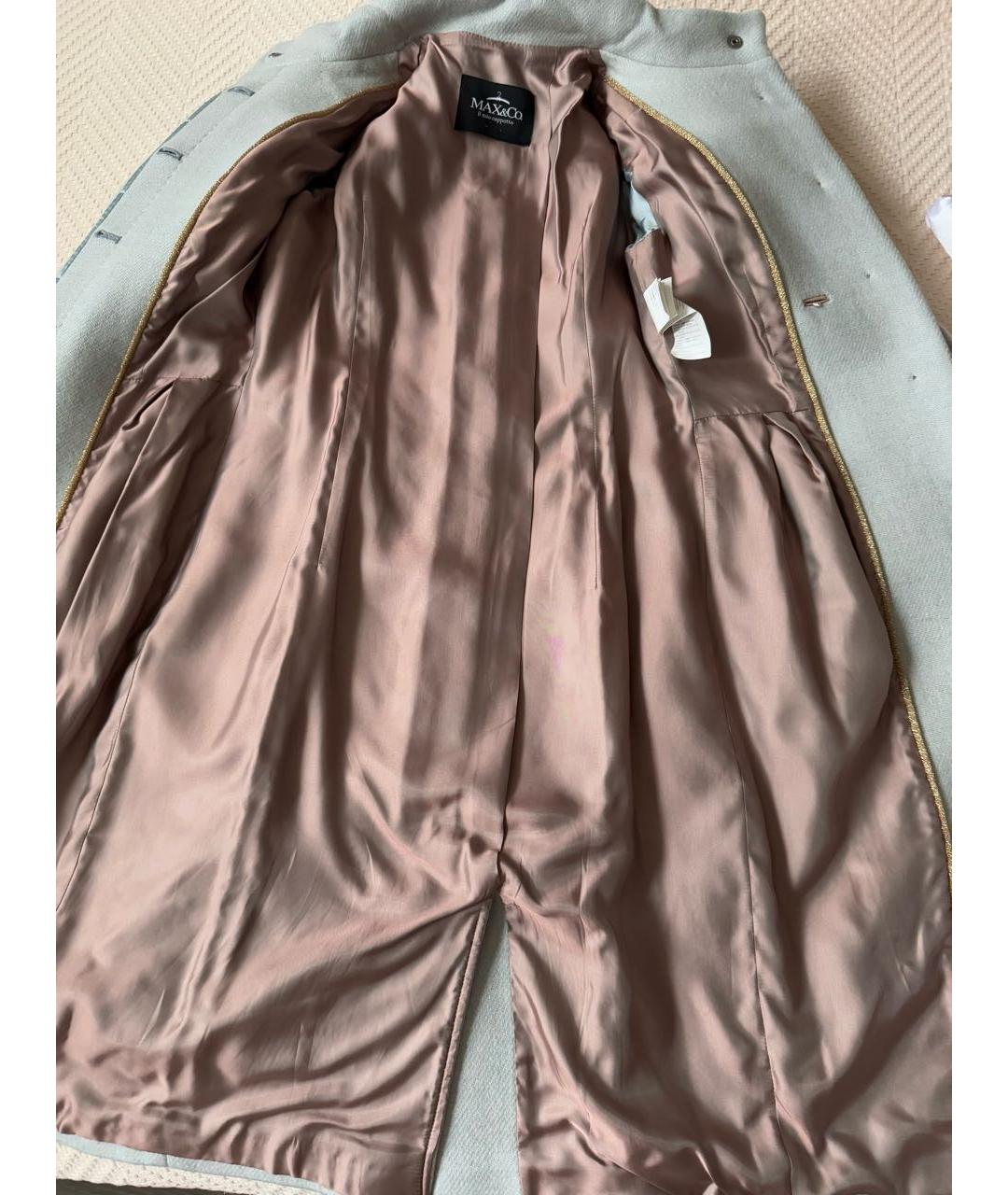 MAX&CO Голубое шерстяное пальто, фото 7