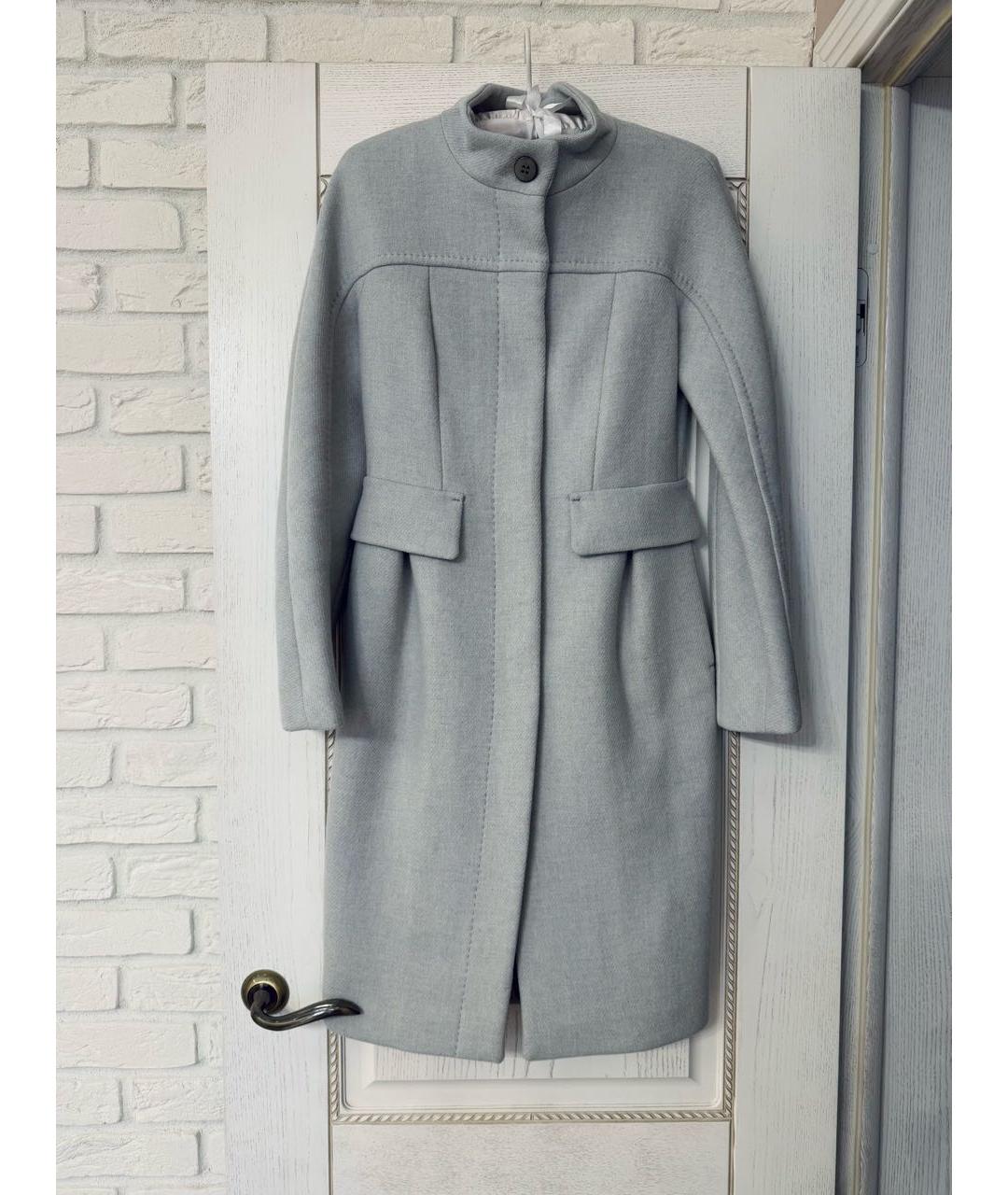 MAX&CO Голубое шерстяное пальто, фото 9