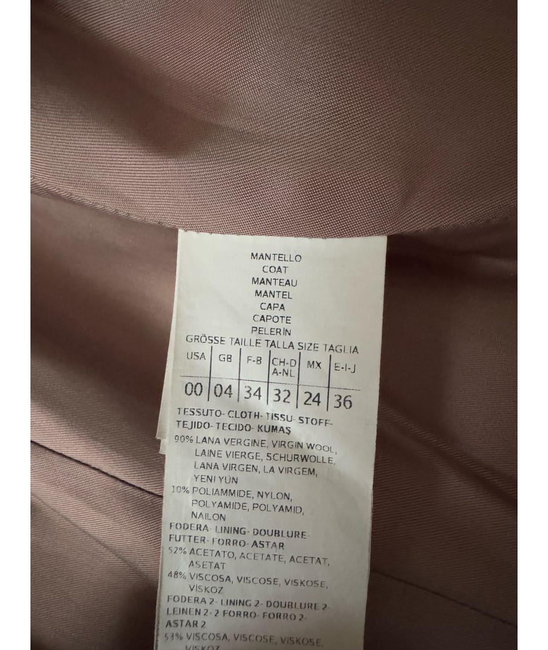 MAX&CO Голубое шерстяное пальто, фото 6