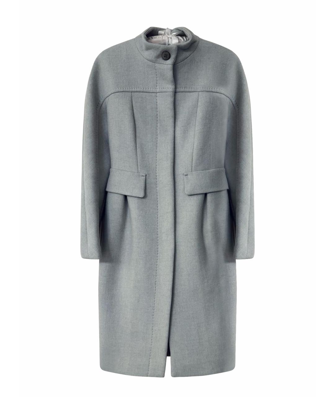 MAX&CO Голубое шерстяное пальто, фото 1