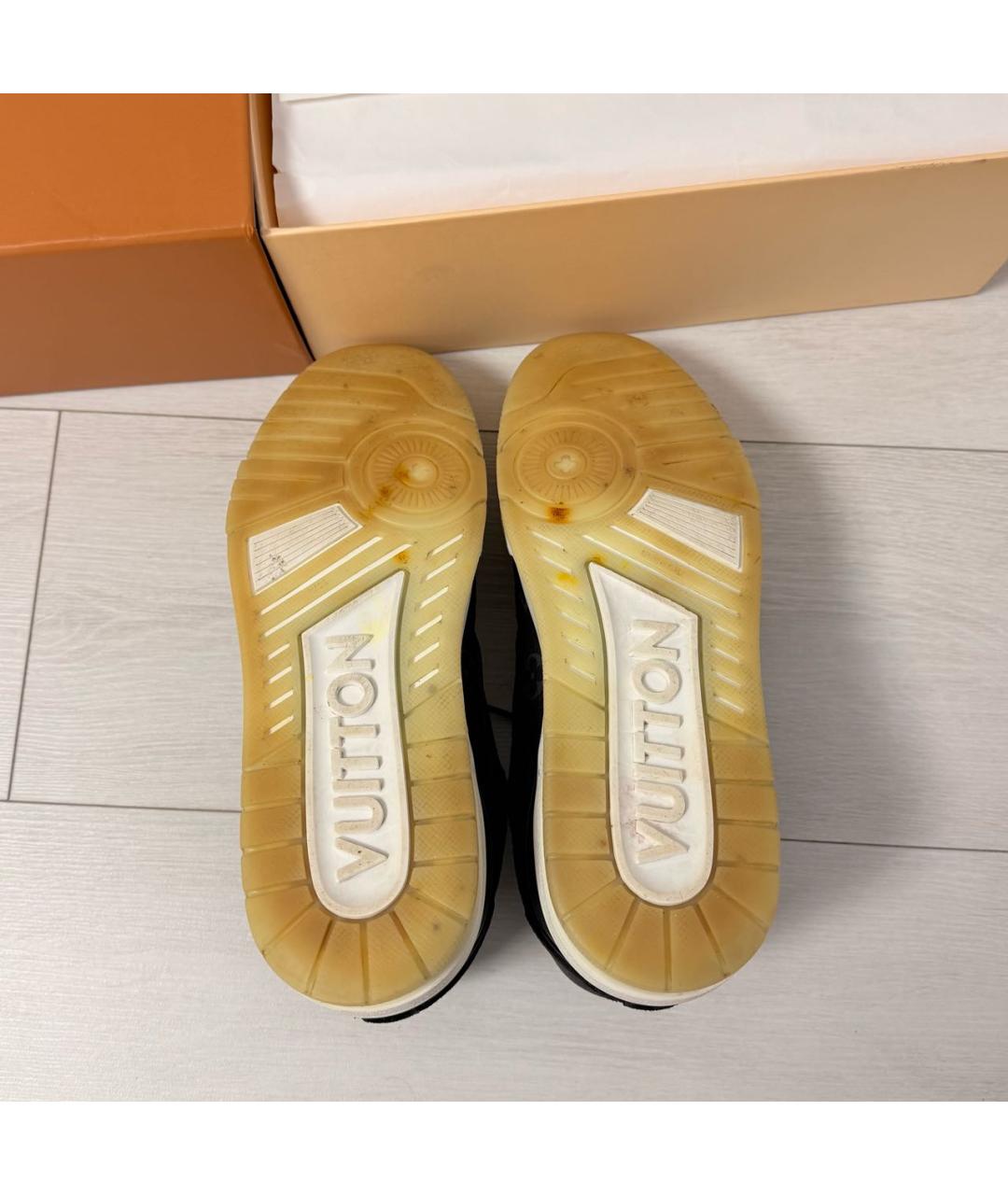 LOUIS VUITTON Черные низкие кроссовки / кеды, фото 5