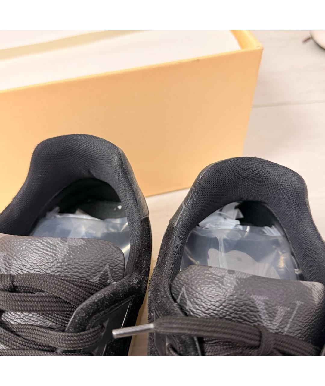 LOUIS VUITTON Черные низкие кроссовки / кеды, фото 3