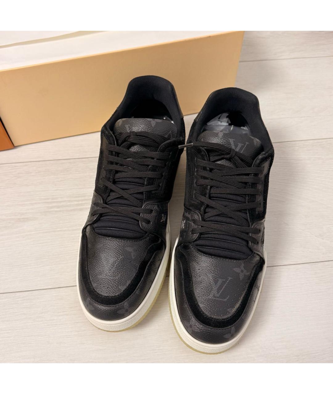 LOUIS VUITTON Черные низкие кроссовки / кеды, фото 2