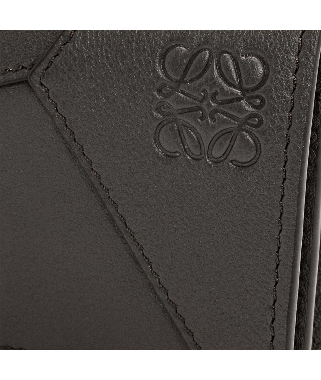 LOEWE Серый кожаный кардхолдер, фото 5