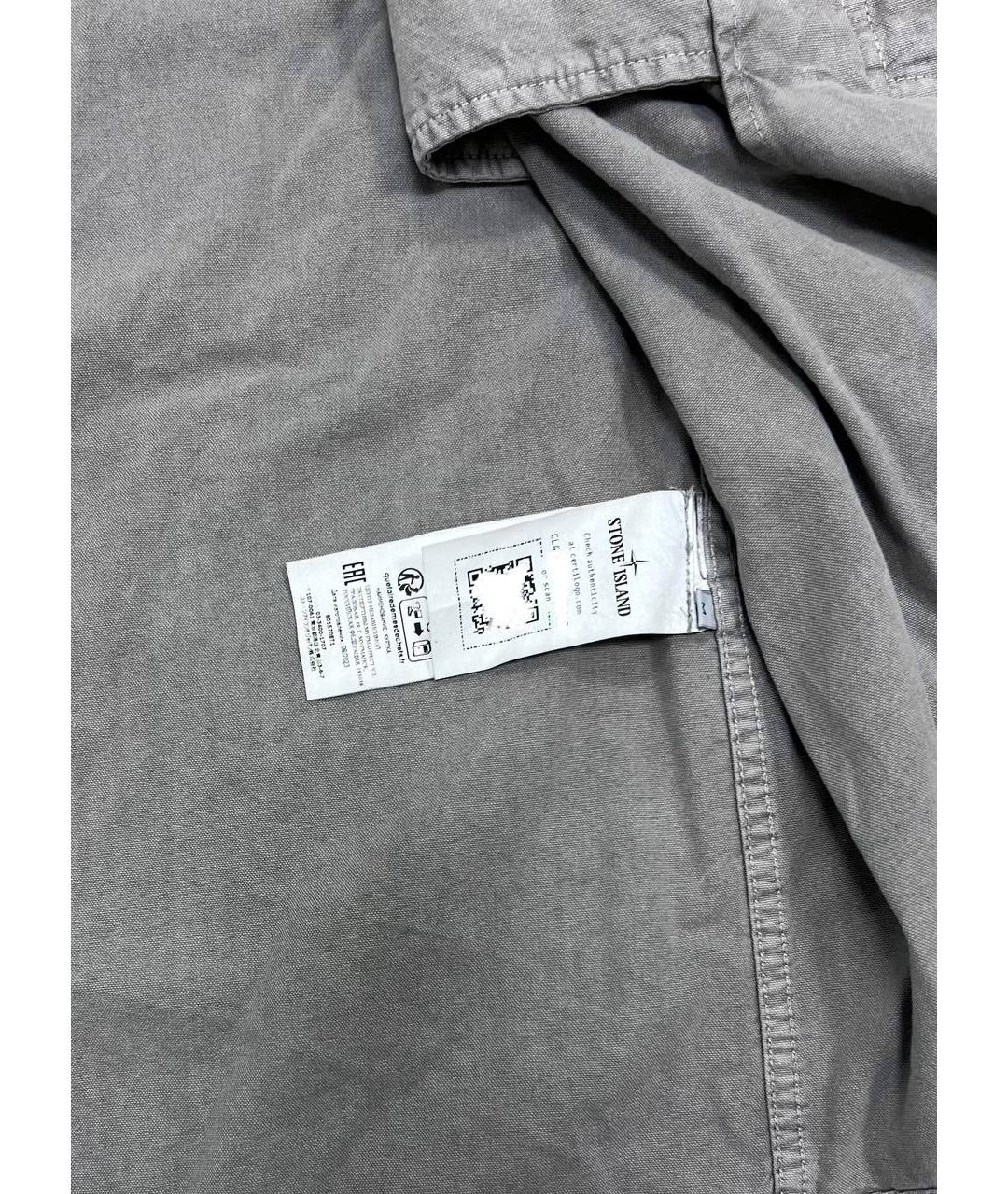 STONE ISLAND Серый тренч / плащ, фото 7