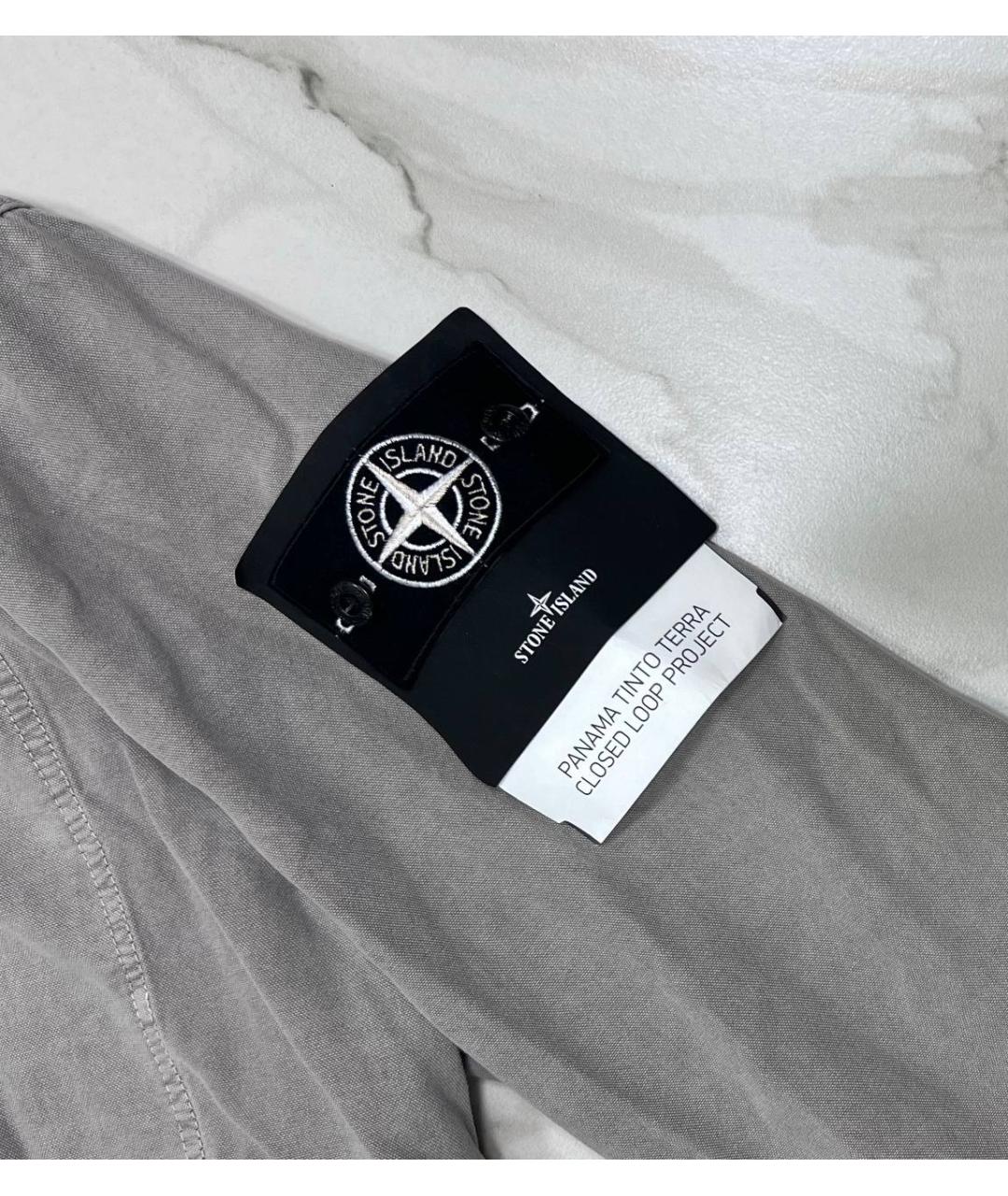 STONE ISLAND Серый тренч / плащ, фото 3