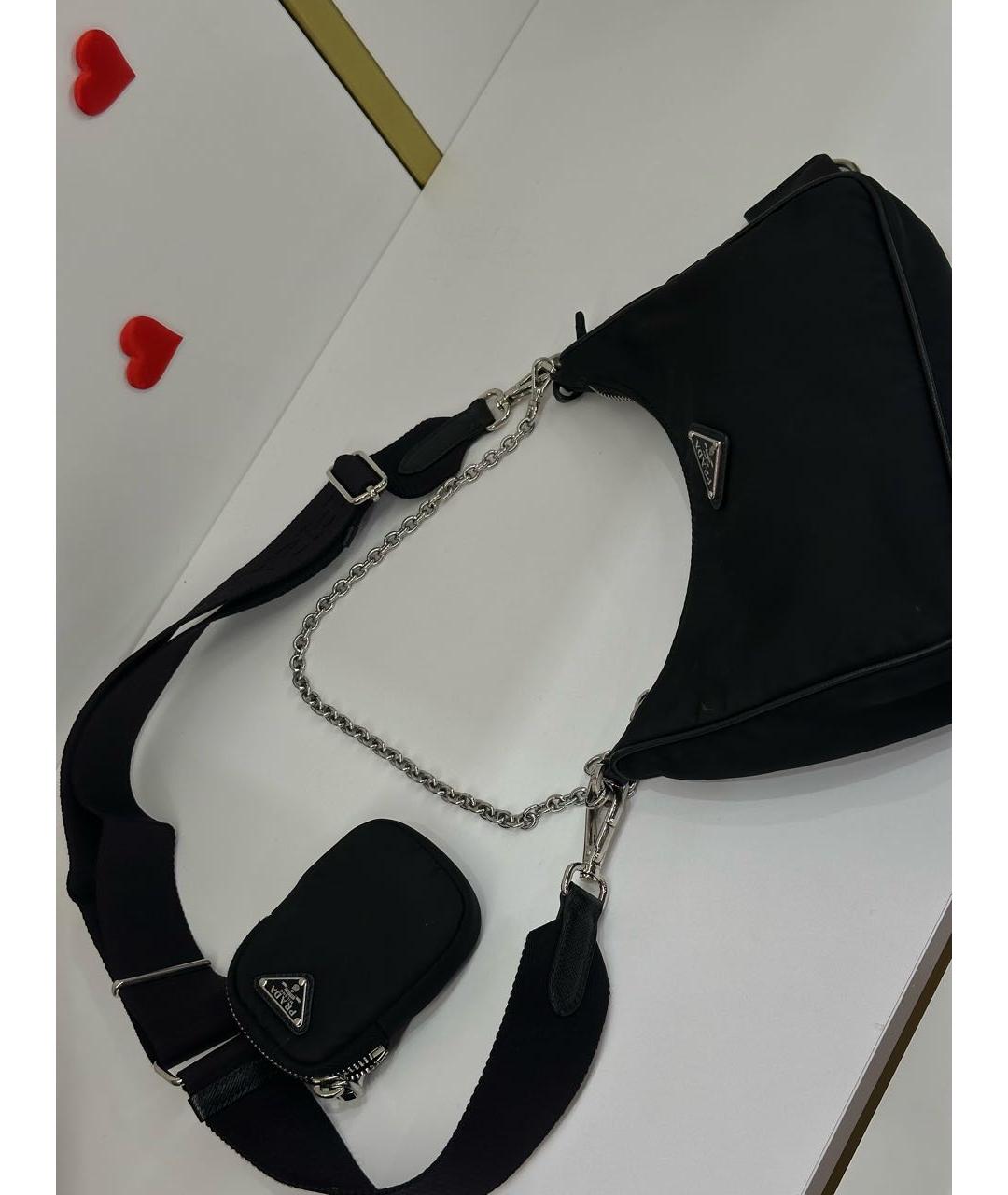 PRADA Черная сумка через плечо, фото 5