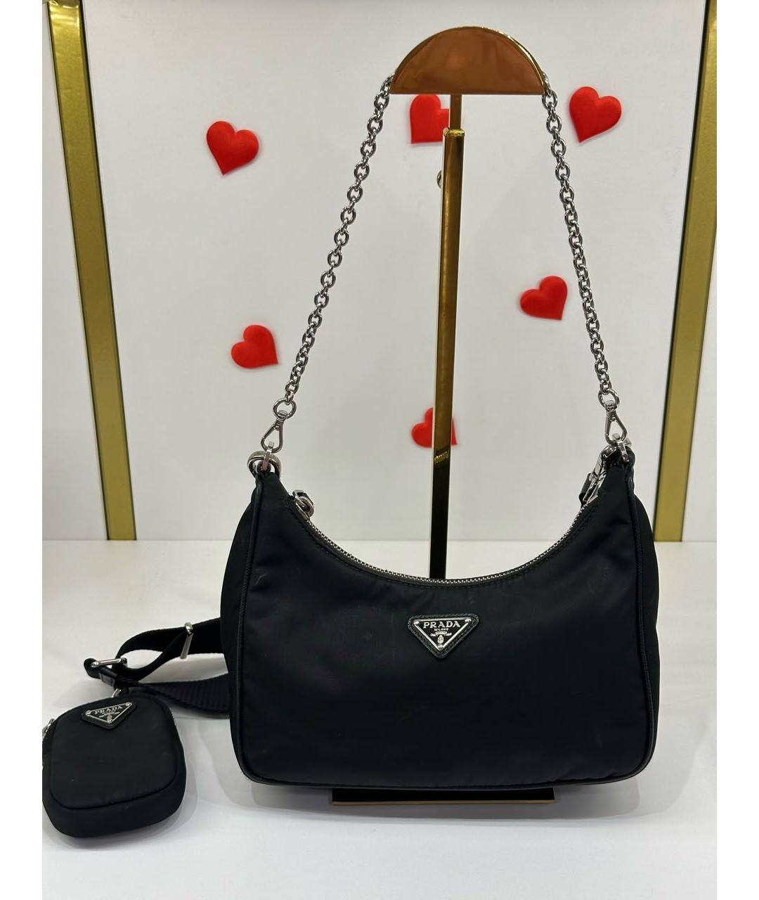 PRADA Черная сумка через плечо, фото 2