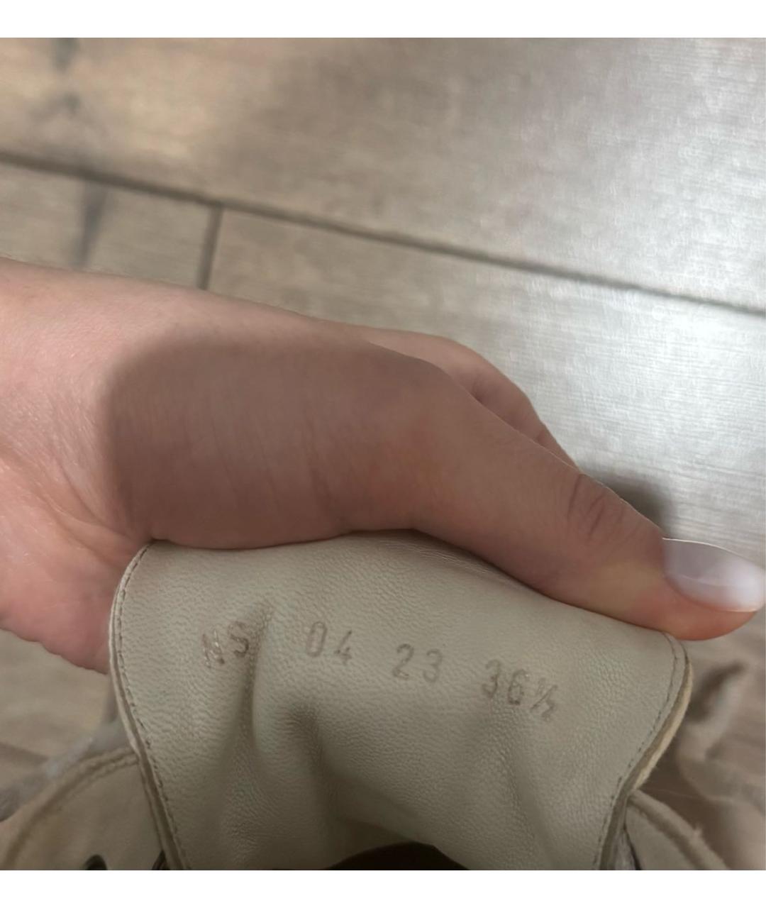 CHRISTIAN DIOR Серые текстильные кеды, фото 5