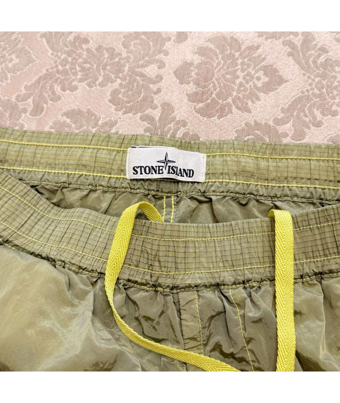 STONE ISLAND Зеленые классические брюки, фото 4