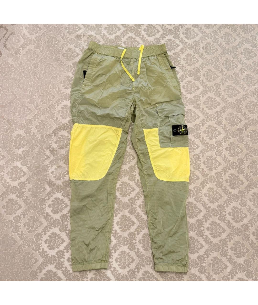 STONE ISLAND Зеленые классические брюки, фото 6