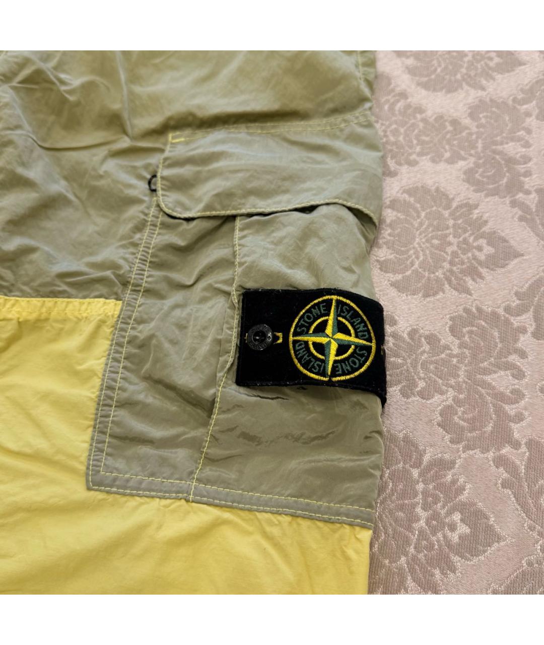 STONE ISLAND Зеленые классические брюки, фото 2