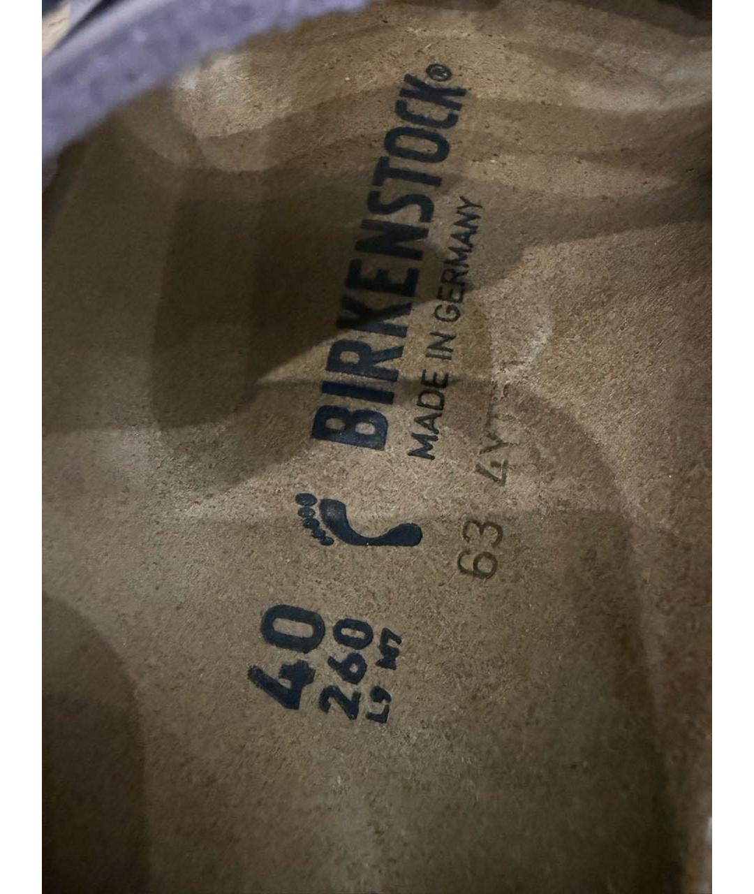 BIRKENSTOCK Розовые кожаные шлепанцы, фото 5