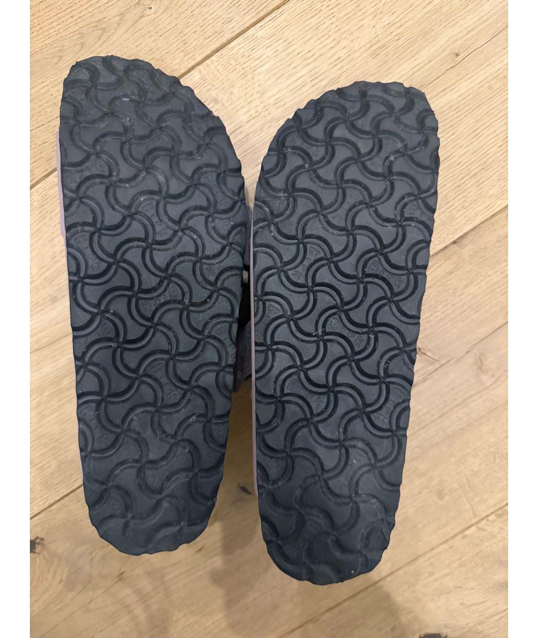 BIRKENSTOCK Розовые кожаные шлепанцы, фото 4