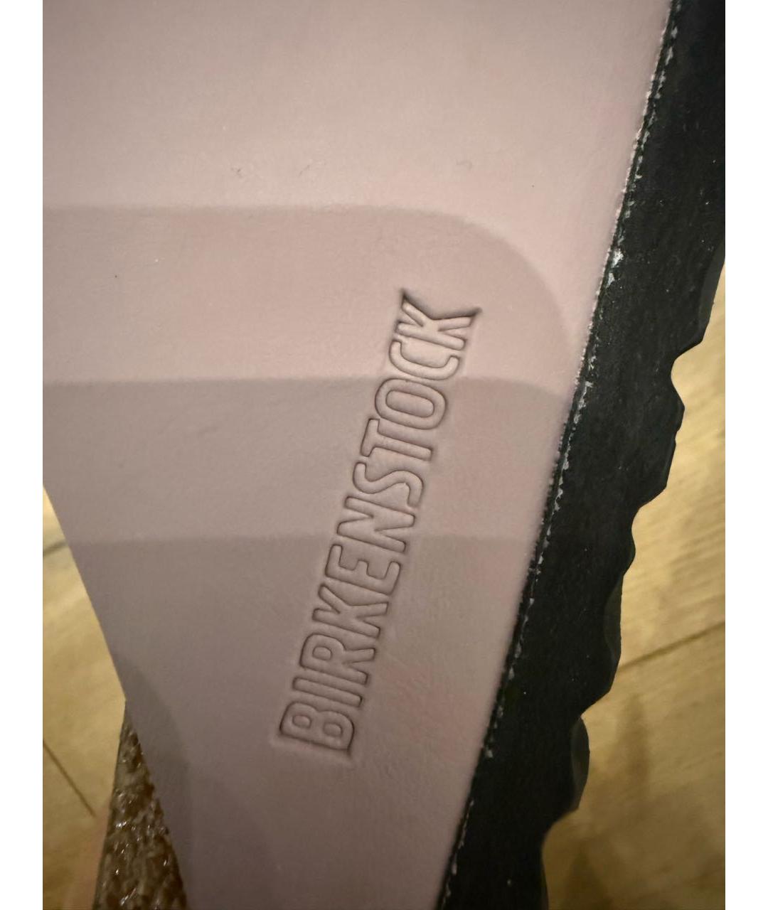 BIRKENSTOCK Розовые кожаные шлепанцы, фото 6