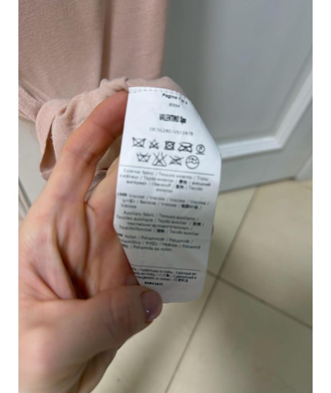 VALENTINO Розовая майка, фото 6