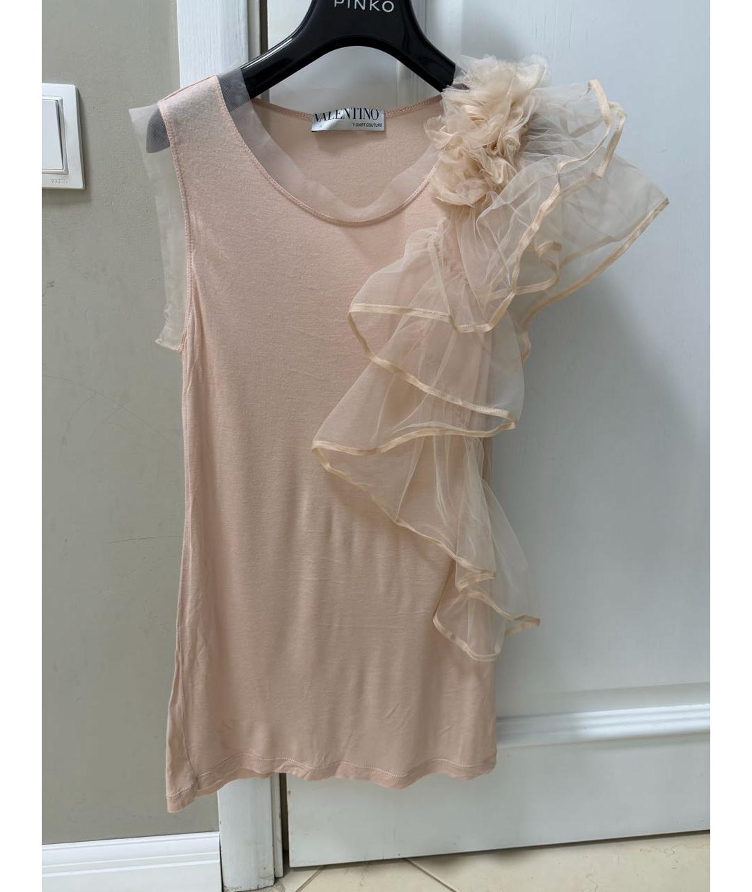 VALENTINO Розовая майка, фото 8