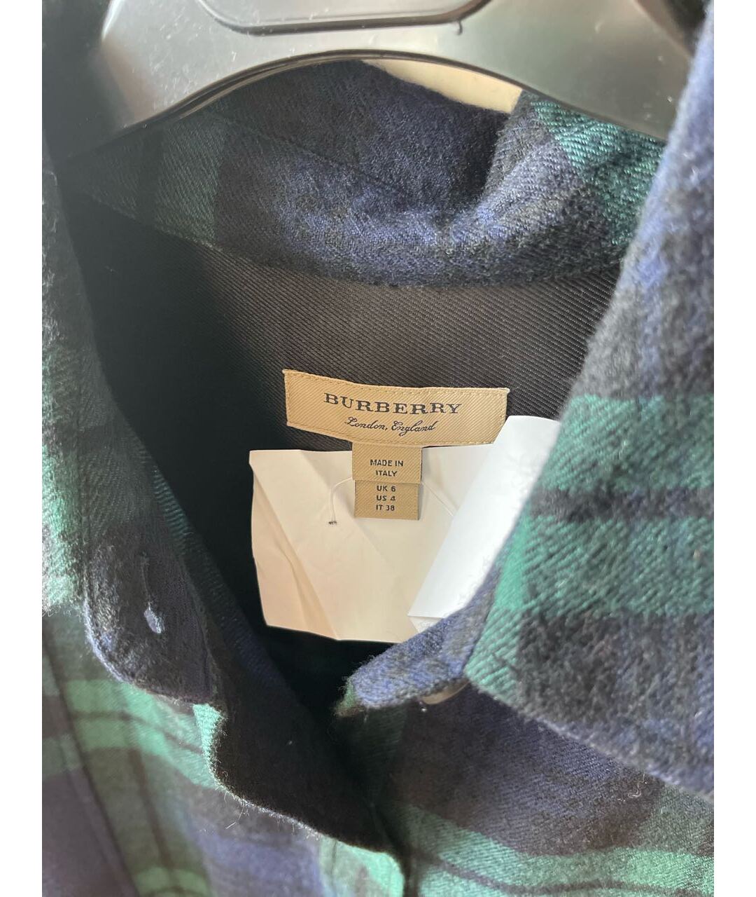 BURBERRY Зеленые шерстяное платье, фото 3