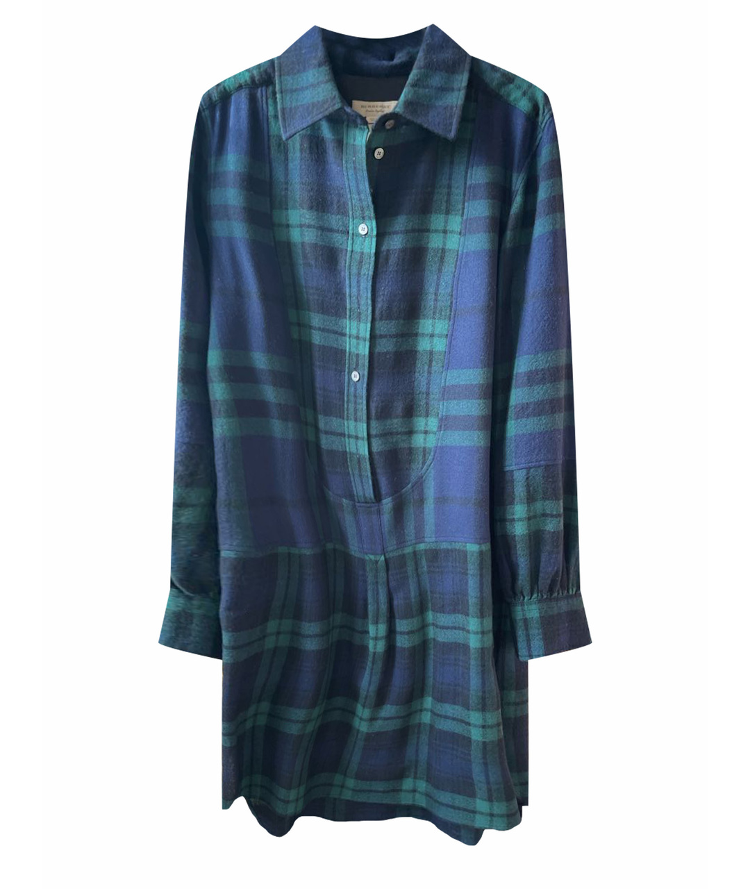 BURBERRY Зеленые шерстяное платье, фото 1
