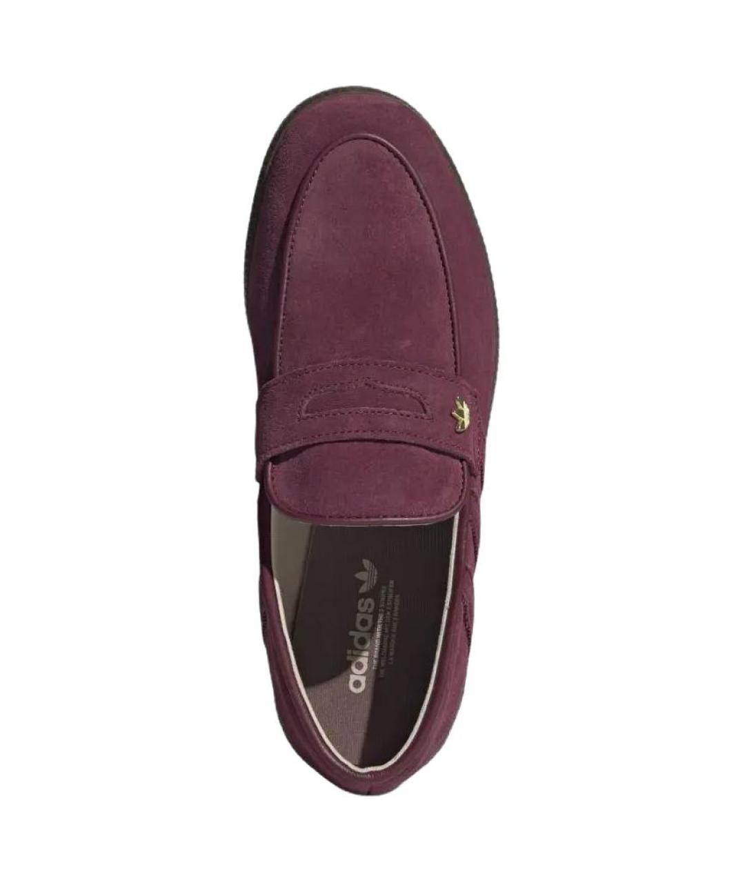 ADIDAS Бордовые лоферы, фото 4