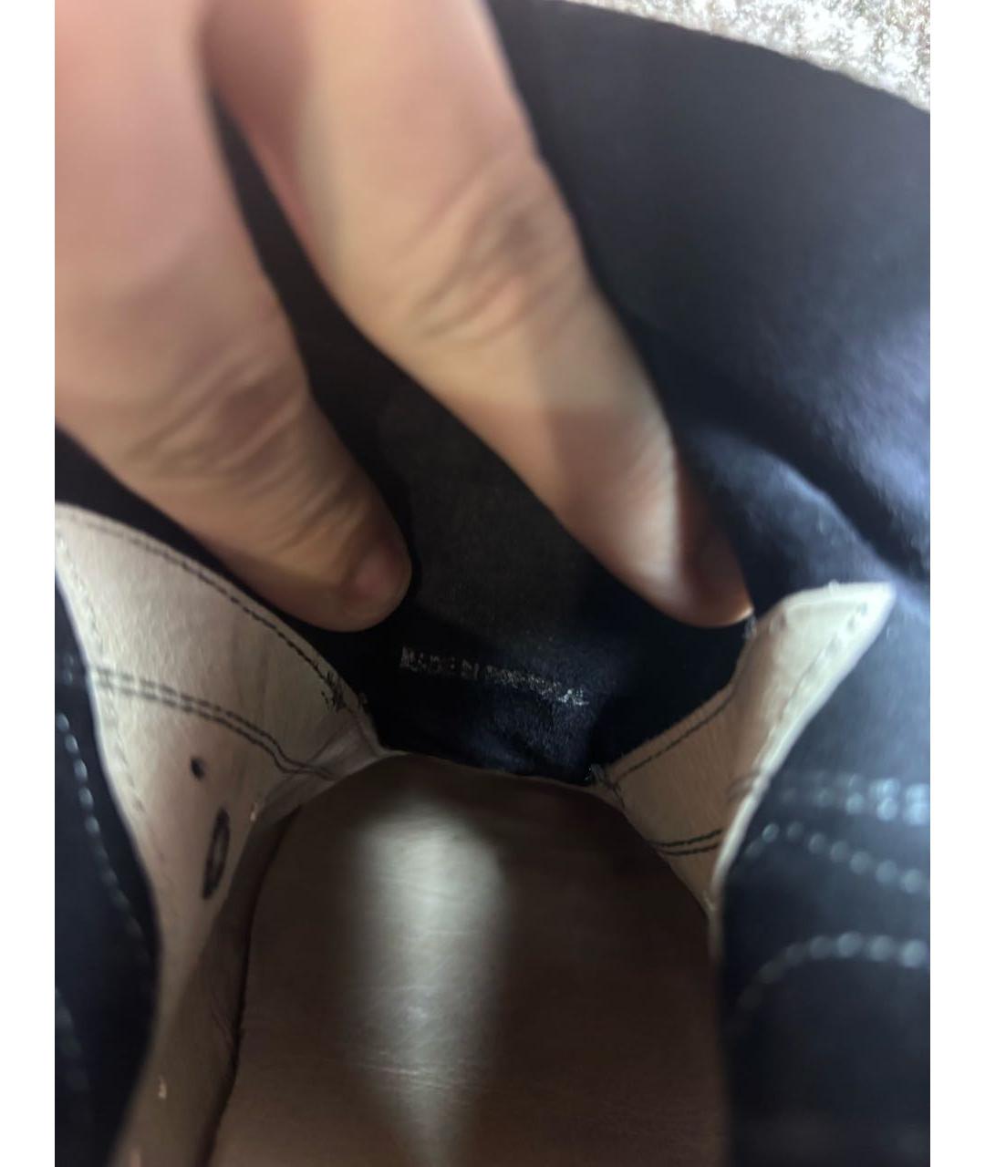 ISABEL MARANT Темно-синие замшевые кеды, фото 4