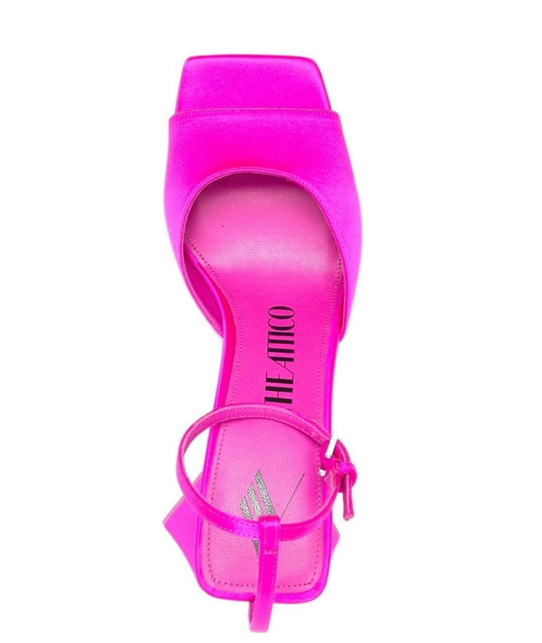 THE ATTICO Фуксия текстильные босоножки, фото 3