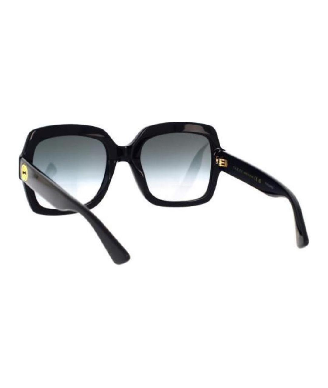 GUCCI Черные пластиковые солнцезащитные очки, фото 4