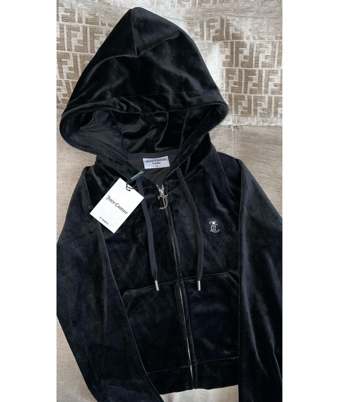 JUICY COUTURE Черный велюровый спортивные костюмы, фото 3