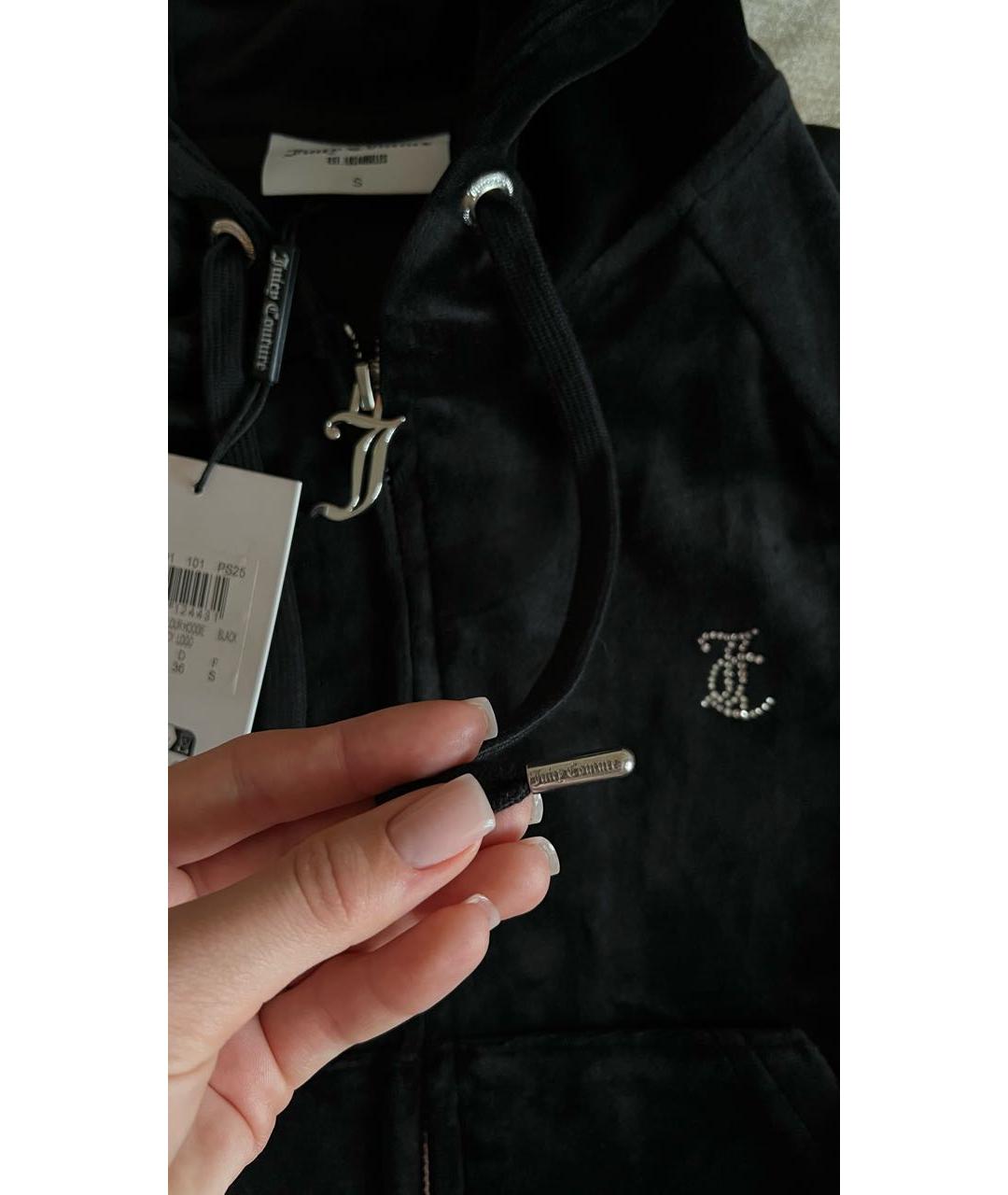 JUICY COUTURE Черный велюровый спортивные костюмы, фото 5