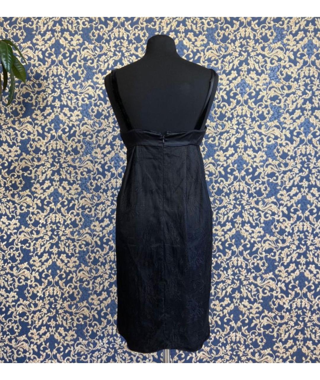 JOHN GALLIANO Черное шелковое вечернее платье, фото 2