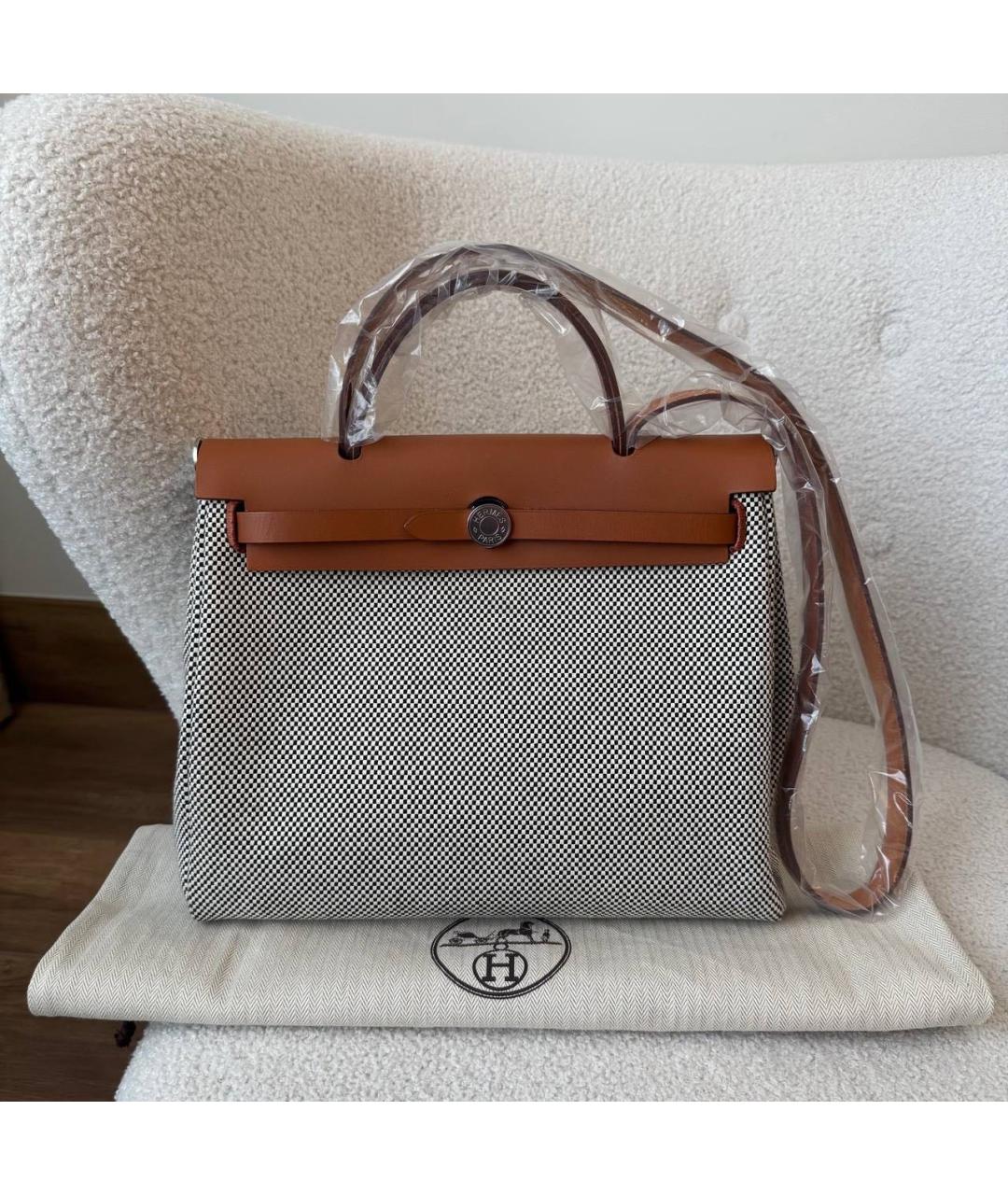 HERMES Тканевая сумка через плечо, фото 2