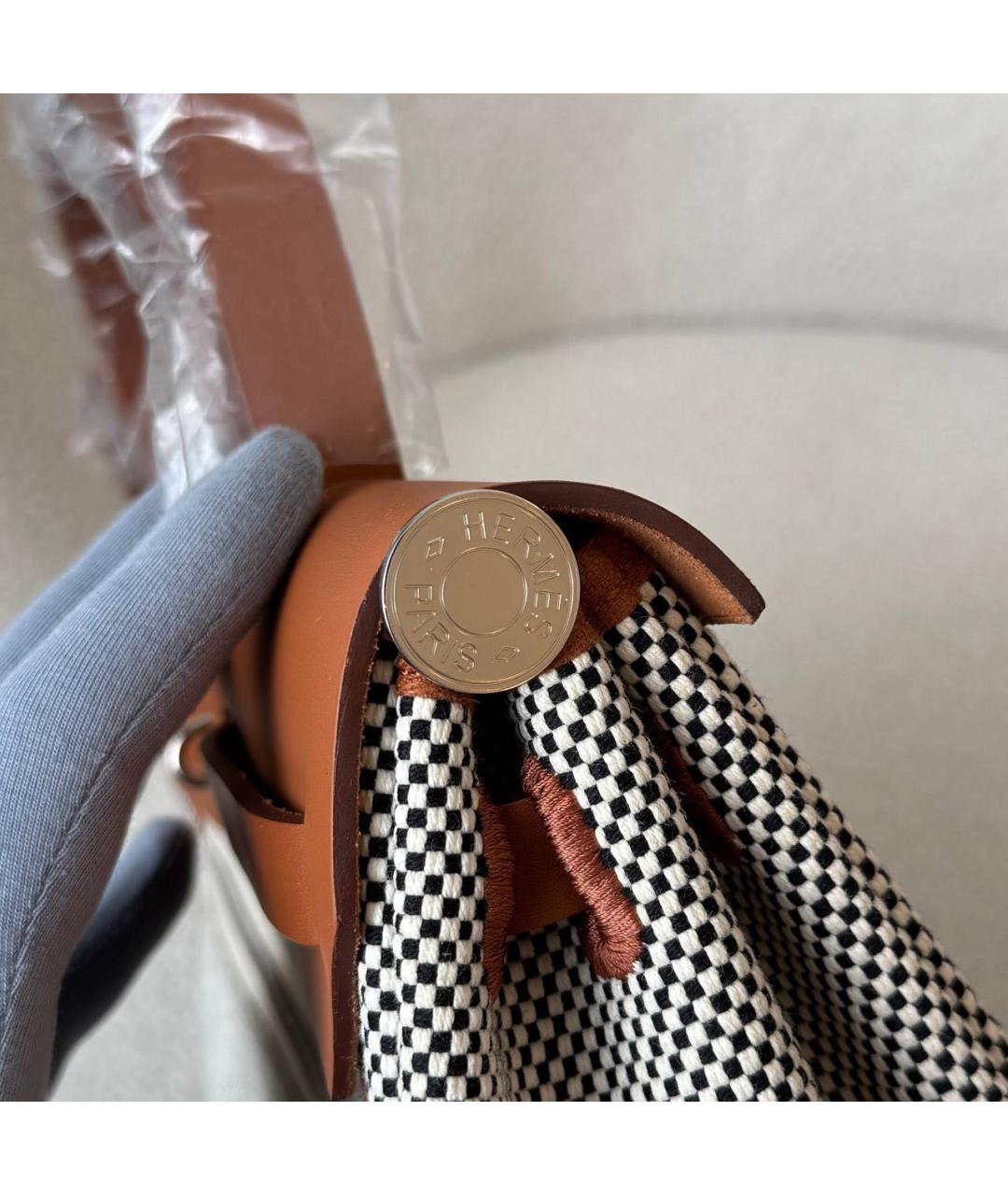 HERMES Тканевая сумка через плечо, фото 6