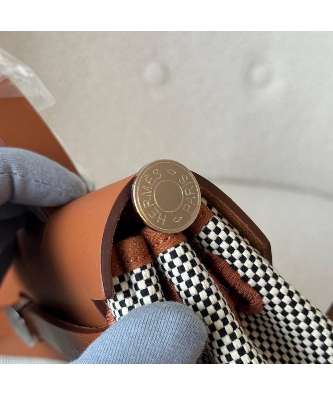 HERMES Тканевая сумка через плечо, фото 5