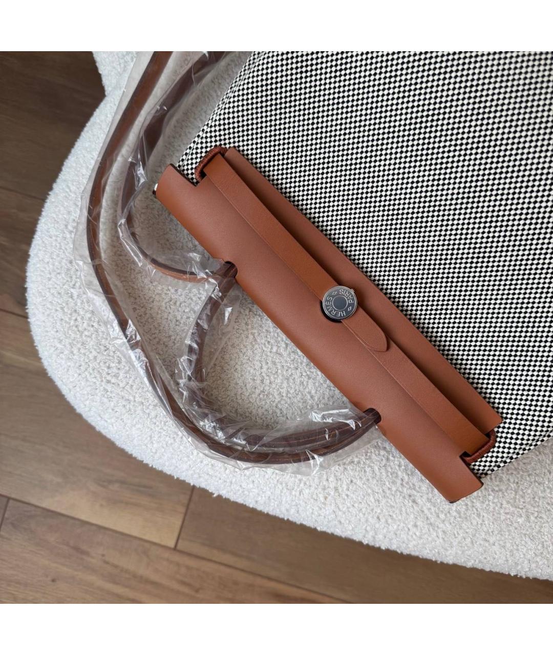 HERMES Тканевая сумка через плечо, фото 4